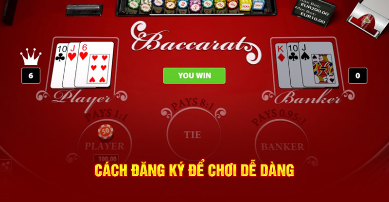 Cách đăng ký để chơi baccarat dễ dàng tại nhà cái 77WIN